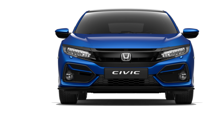 Zadný pohľad na Hondu Civic.
