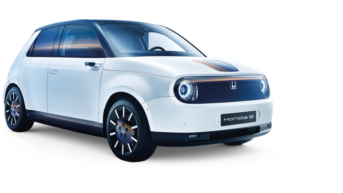 Vozidlo Honda e cúvajúce na parkovacie miesto