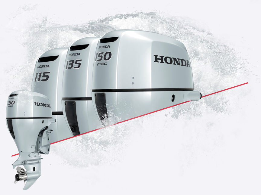 4 lodné motory Honda.