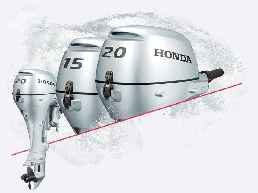 3 lodné motory Honda.