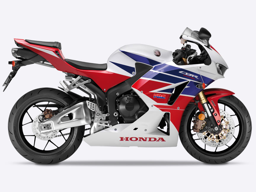 Model CBR600RR s dizajnom Repsol, zboku, pravá strana.