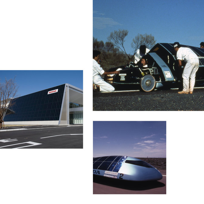 Obrázky zo súťaže World Solar Challenge.
