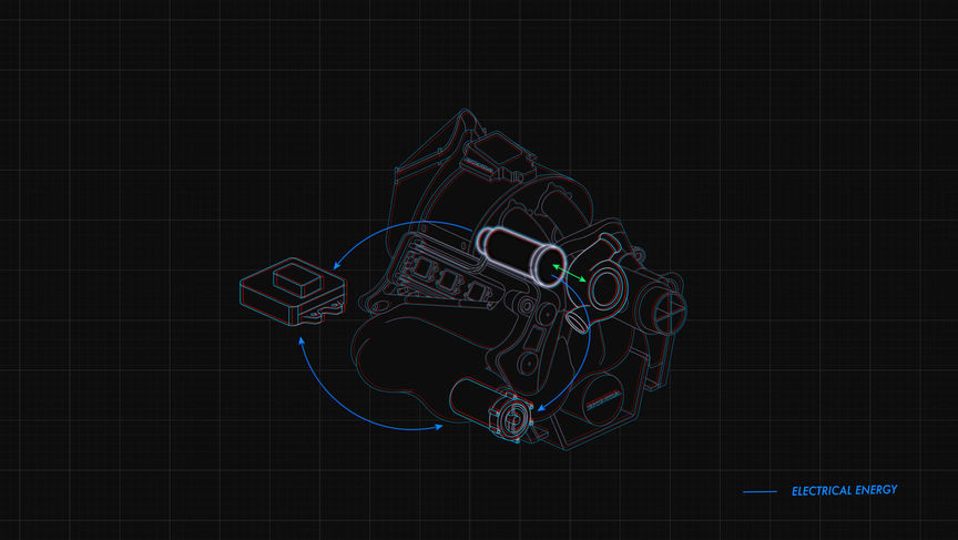 3D CAD model motorgenerátorovej jednotky