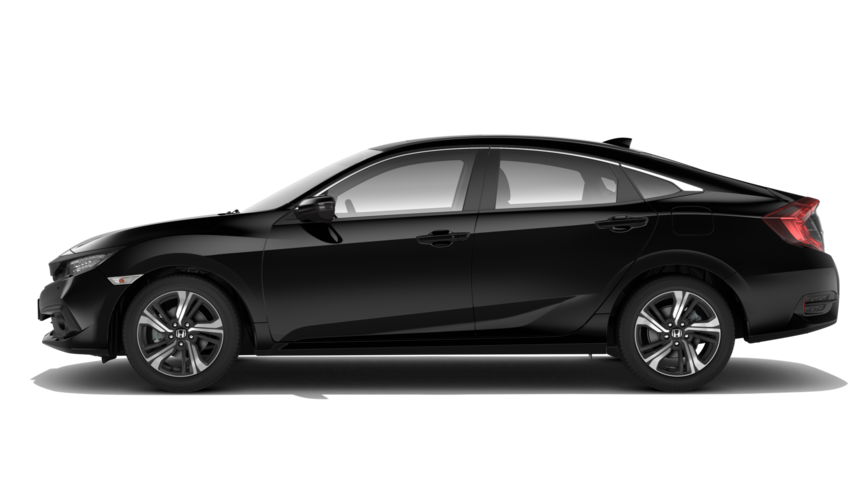 Bočný pohľad na model Civic sedan.