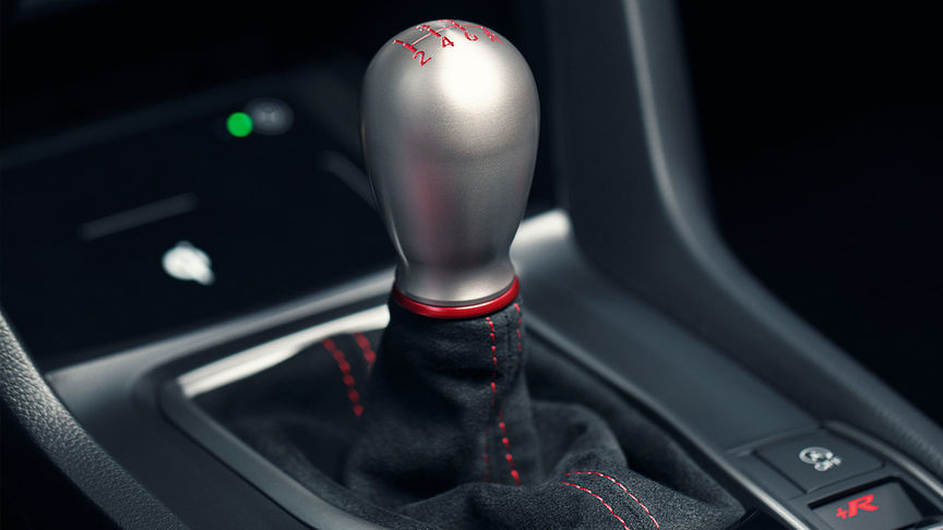 Detailný záber na interiér modelu Honda Civic Type R GT 