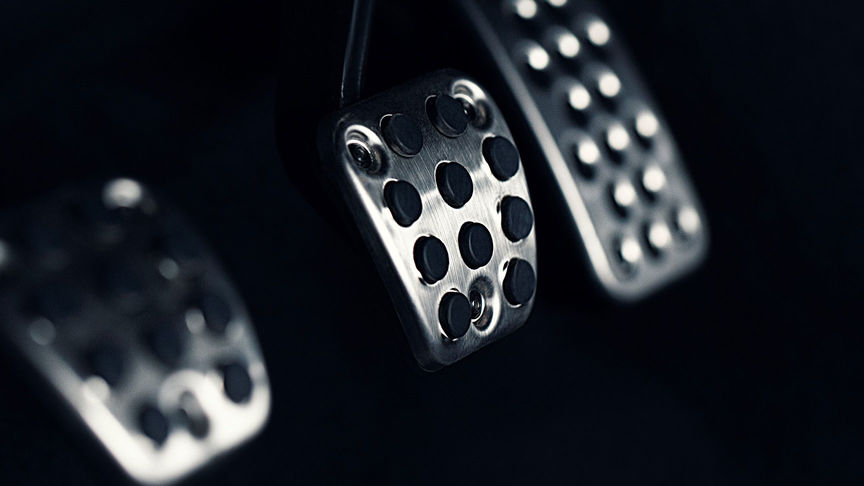 Detailný záber na pedále