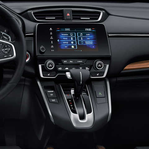 Bočný pohľad na 7-palcový multimediálny systém modelu Honda CR-V.