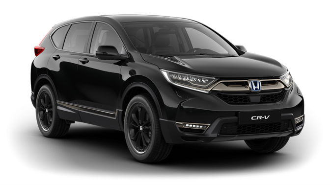 Predný trojštvrťový pohľad na model Honda CR-V.