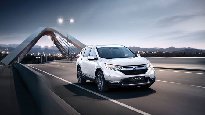 Detail na panel palivových režimov modelu Honda CR-V 