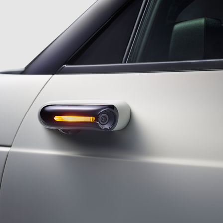 Detailný záber prahu dverí prototypu Honda.