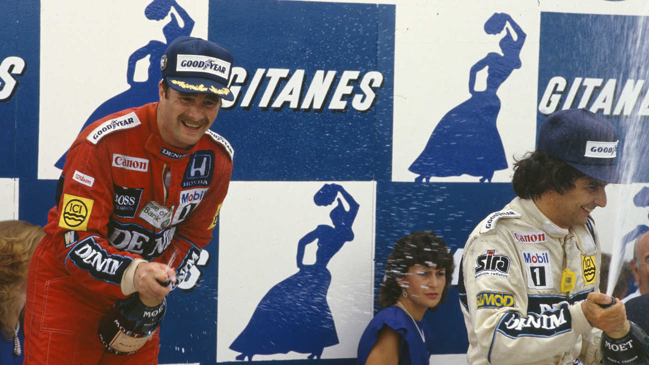 Nigel Mansell oslávil víťazstvo v Pohári konštruktérov, ktoré predznamenalo začiatok zlatej éry.