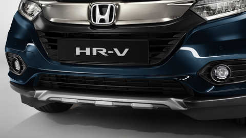 Predný trojštvrťový pohľad na model Honda HR-V.