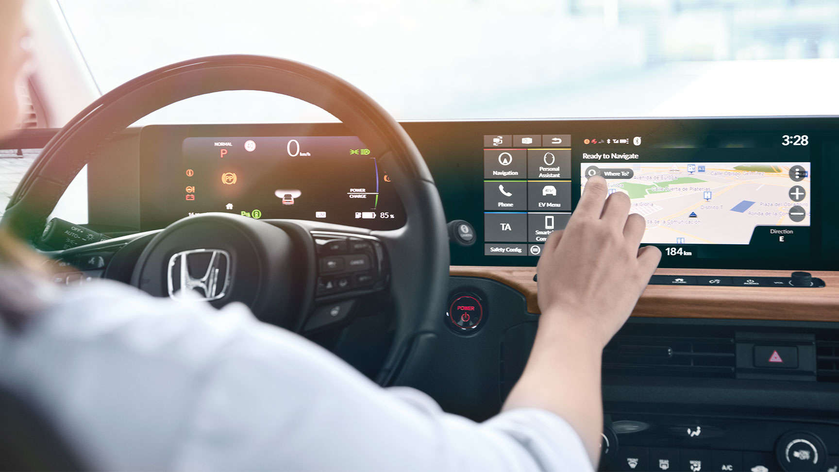 Vodič používajúci obrazovku GPS