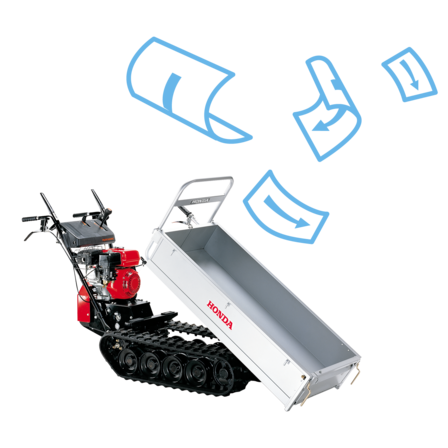 Obrázok brožúry s motorovými dopravníkmi.