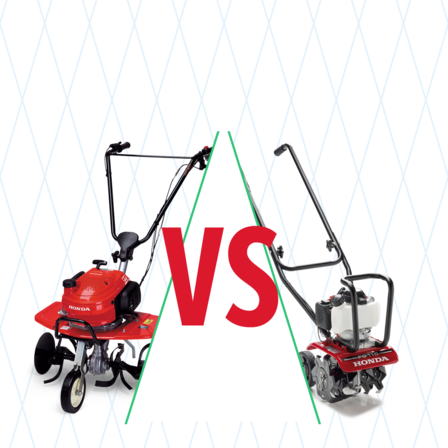 2 kultivátory s obrázkom porovnania.