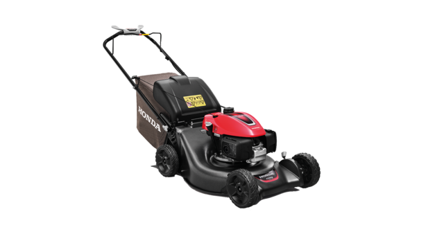 Kosačka Honda, predný trojštvrťový pohľad, sprava.