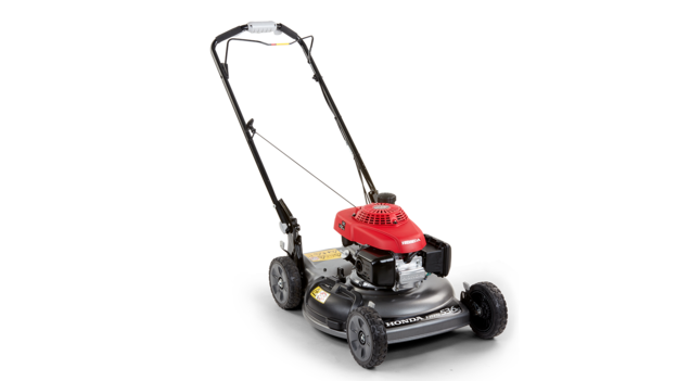 Kosačka Honda, predný trojštvrťový pohľad, sprava.