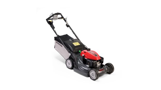 Kosačka Honda, predný trojštvrťový pohľad, sprava.