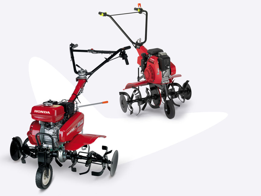 2x kompaktný kultivátor Honda.