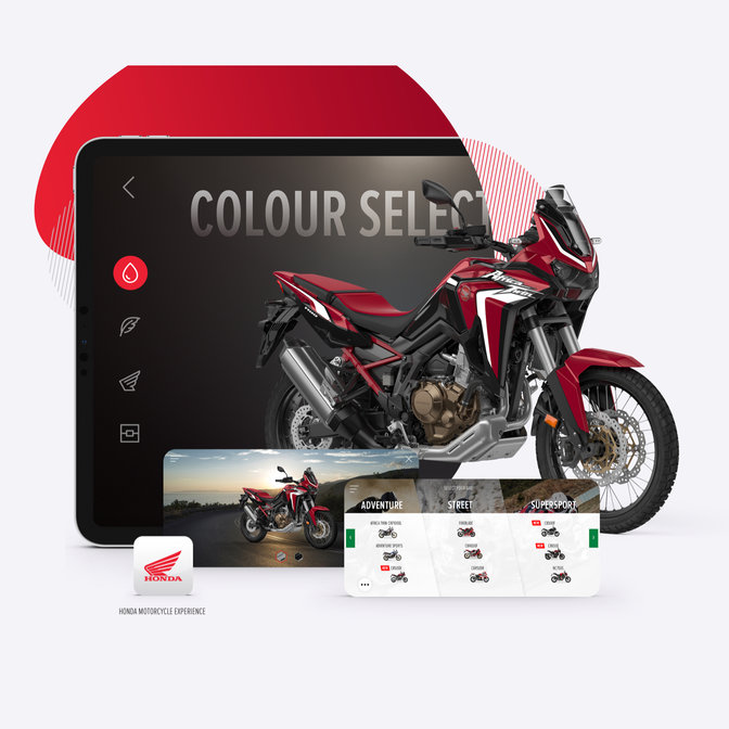 Prispôsobenie v 3D pomocou aplikácie HONDA Africa Twin
