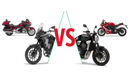 Kombinácia motocyklov Honda.