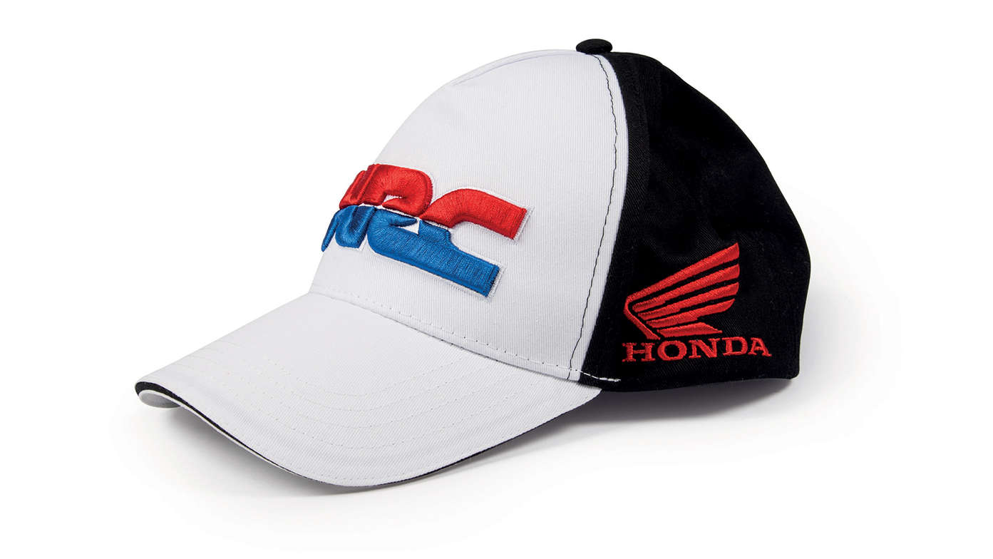 Replika baseballovej čiapky tímu Honda HRC s farbami a logom HRC.