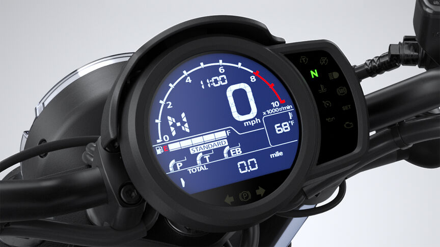 CMX1100, 4 režimy jazdy, trojstupňový systém HSTC a kontrola zdvíhania predného kolesa