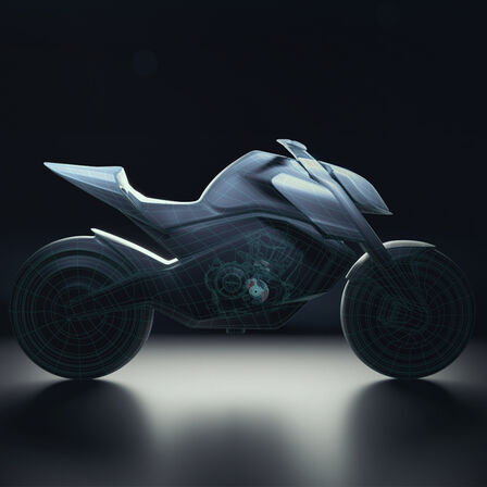 Pohľad zboku na skicu modelu Honda Hornet Concept.