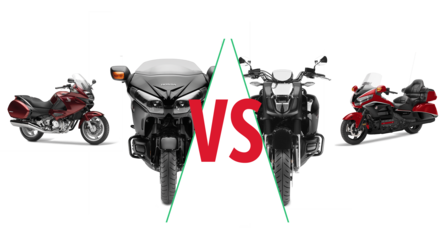 Combination of honda Touring motorcycles.